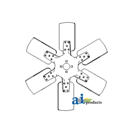 A & I Products Fan, 6 Blade 18.5" x18.5" x2.25" A-A173716